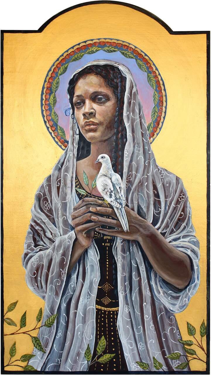 'Black Madonna,' by Sue Ellen Parkinson. One of many works on display in the Petaluma Historical Museum's new exhibit.
