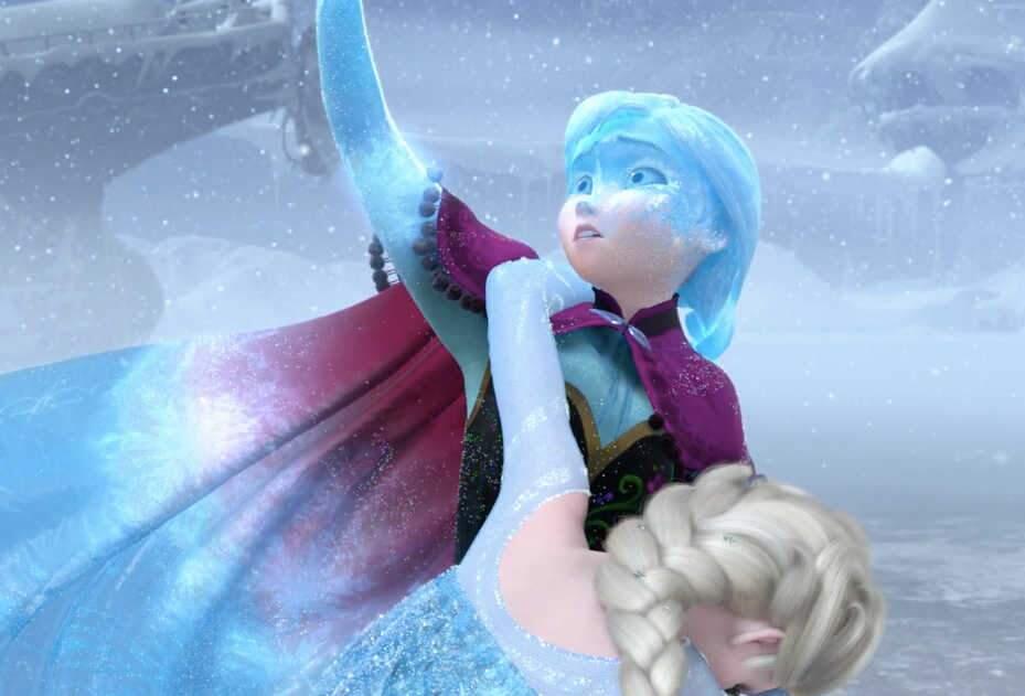 Sisters Anna and Elsa save each other from the power-hungry paramour Prince Hans at the #MeToo climax to 'Frozen.'