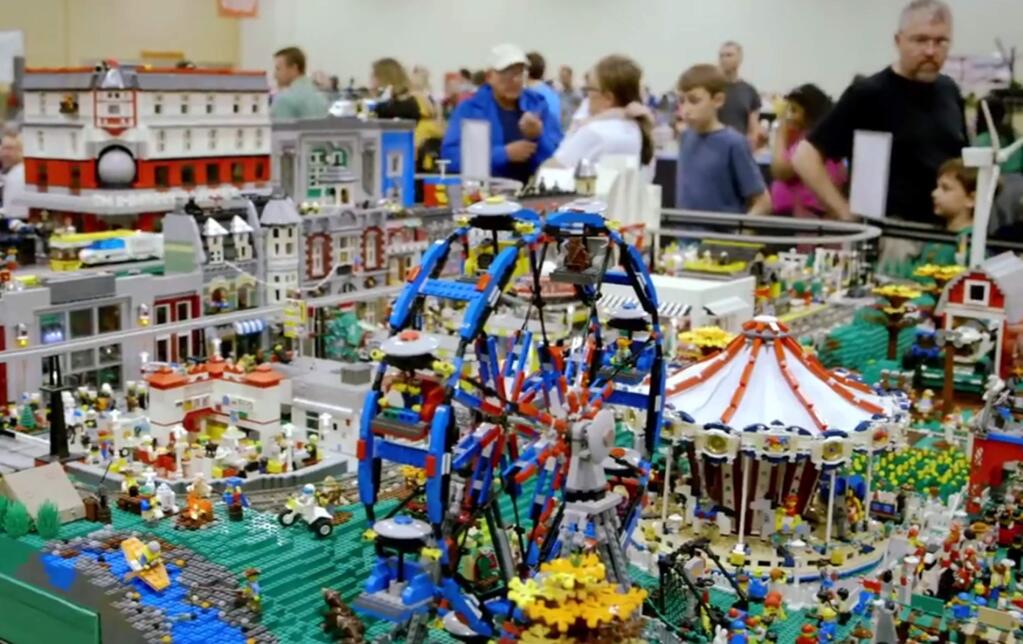 A scene from 'A LEGO Brickumentary,' which delves into the amazing popularity of the little plastic bricks, trademarked as a toy in 1958, not just for kids, but adults, many of whom take them very seriously. (Radius-TWC)