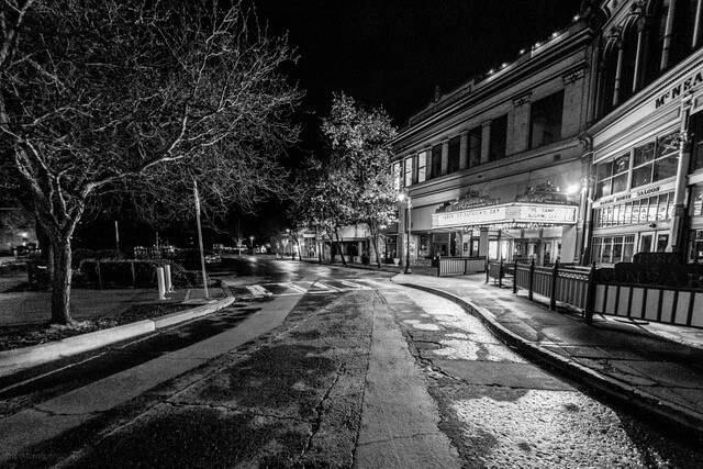Downtown Petaluma is deserted on March 18, 2020, the first day of Sonoma County's shelter-in-place order. IRA MEINHOFER