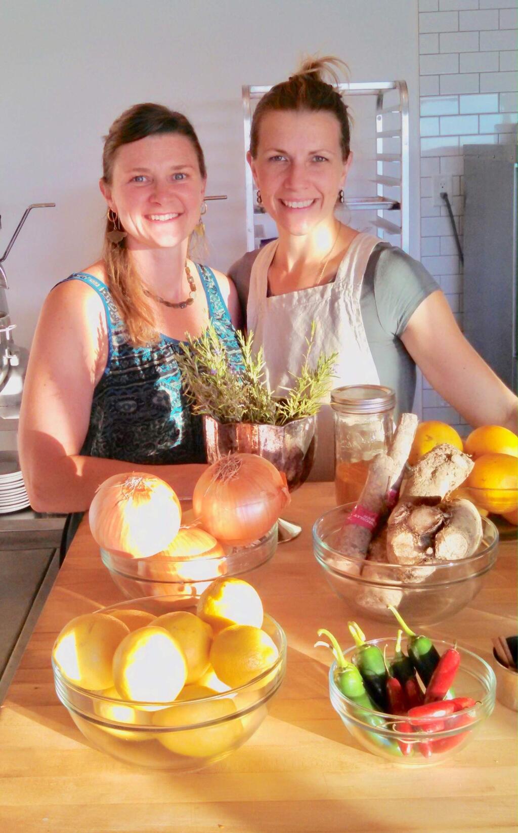 (Wind & Rye)Meredith Brown, left, and Laci Sandoval, chef/owner of Wind & Rye Kitchen in Penngrove.