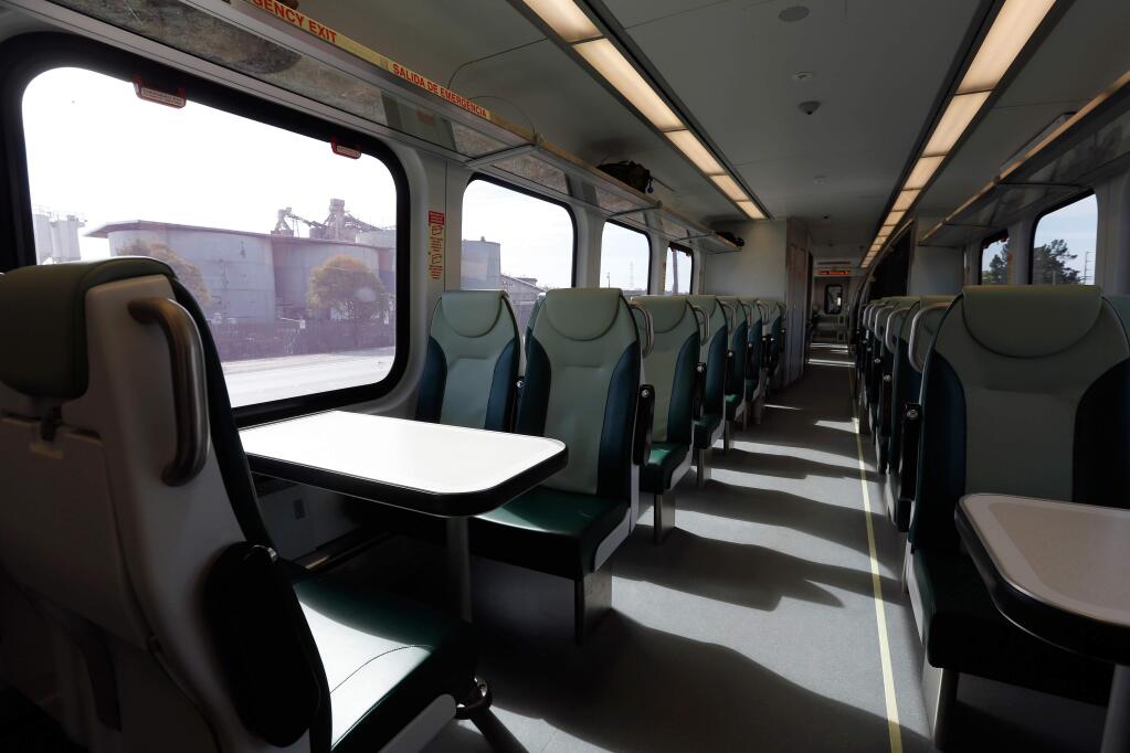 The interior of a SMART train car. (ALVIN JORNADA/ PD FILE)