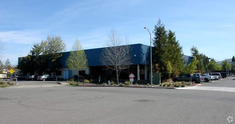 This 24,000-square-foot light-industrial building at 2835 Duke Court in Santa Rosa is one of several cannabis-oriented properties back on the market in summer 2018. (KEEGAN & COPPIN)