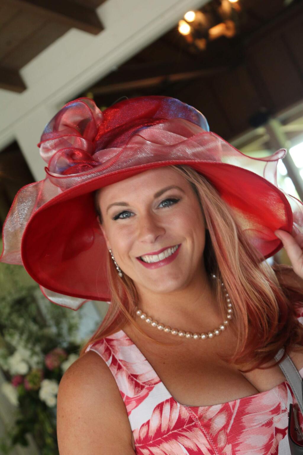 Stacy Luther at the Petaluma Mother's Club Annual Spring Tea held at the Petaluma Golf and Country Club on Sunday May 7, 2017. Photo by Victoria Webb for the Argus-Courier
