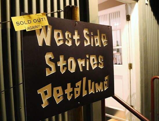 10 storytellers shared their stories to a captivated audience at the West Side Stories Petaluma event held at Sonoma Valley Portworks tasting room on Jan. 7, 2015. (photo by Will Bucquoy)