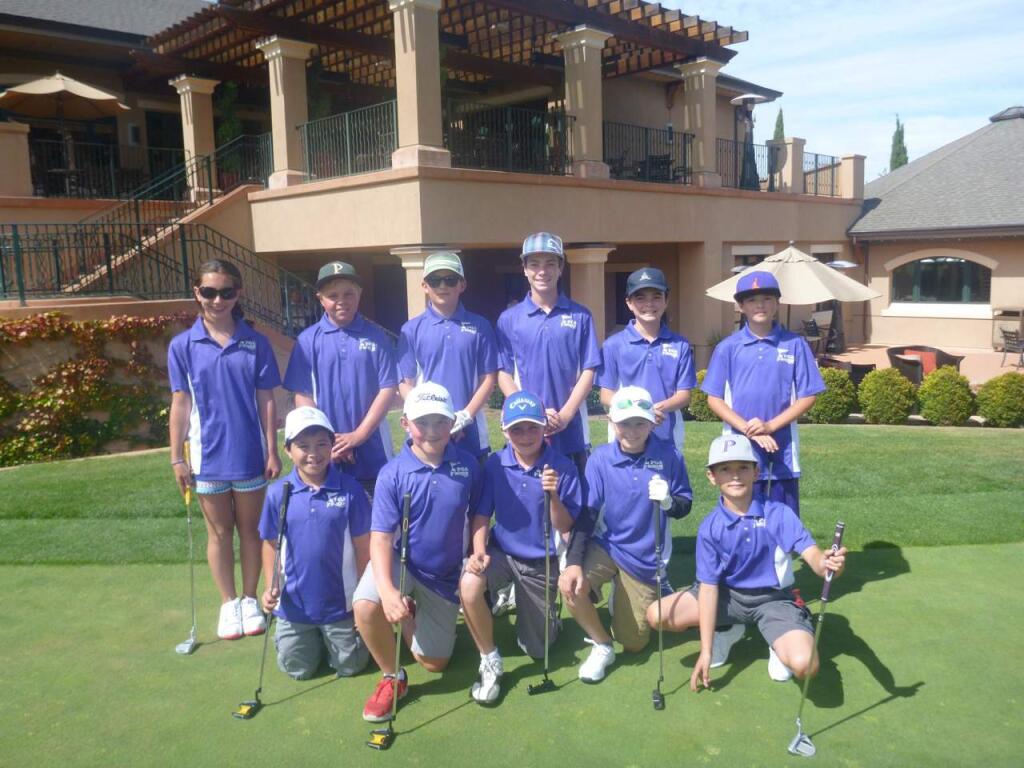 SANDRA MESSER PHOTOMembers of the Petaluma Golf and Country Club's PGA Junior Golf Team are learning not only how to play the game, but how to play it right.