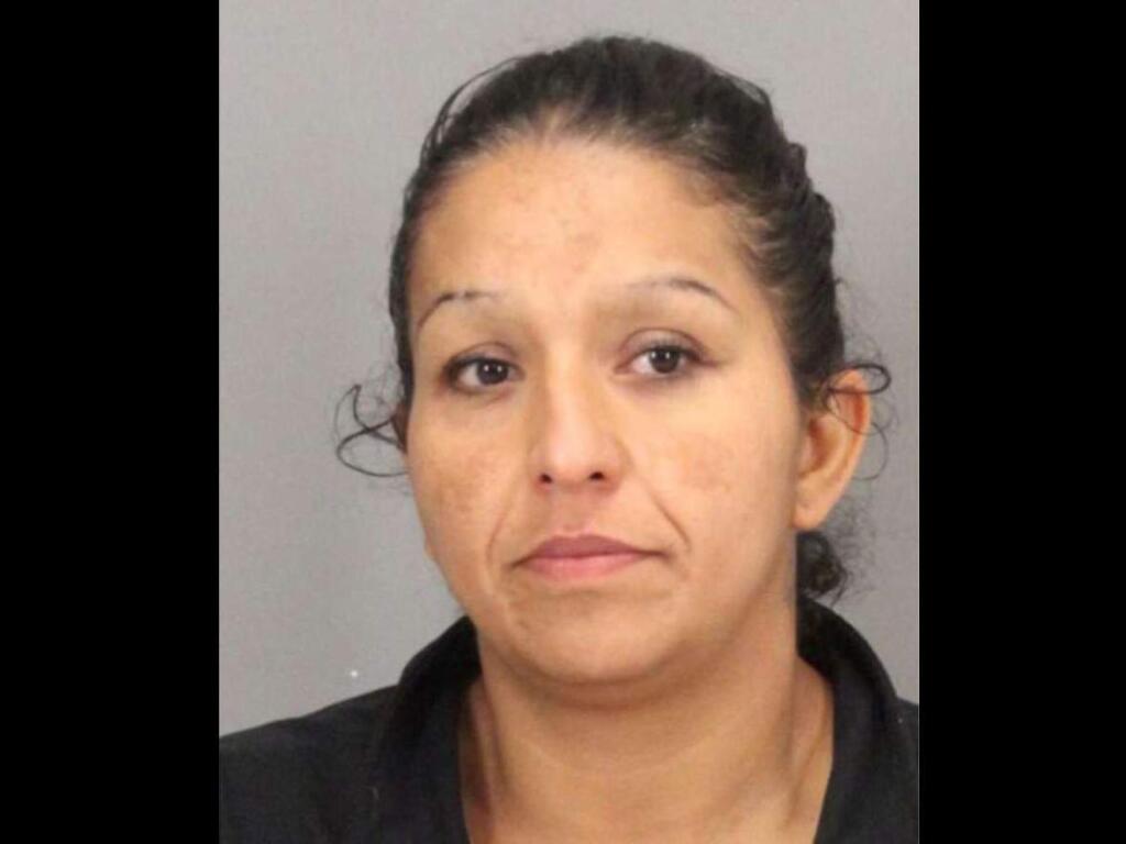 Blanca Torres (shown) and Hector Garcia, both 39, have been charged with seven felony county of lewd acts against a minor. (Photo: Sunnyvale Department Of Public Safety )
