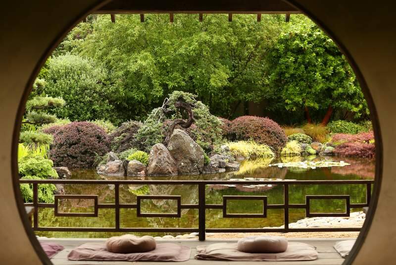 The meditation garden at Osmosis Day Spa Sanctuary, in Freestone, on Wednesday, June 26, 2013.(Christopher Chung/ The Press Democrat)