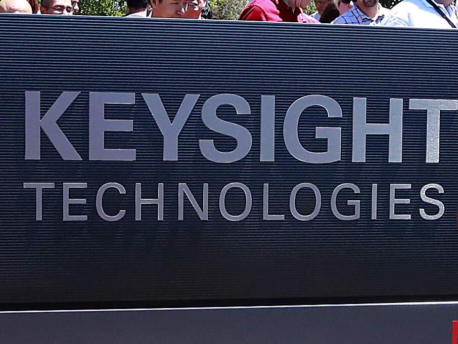 The sign for Keysight Technologies at its new location at Fountaingrove Parkway campus in Santa Rosa. (Press Democrat file, Aug. 14, 2014)