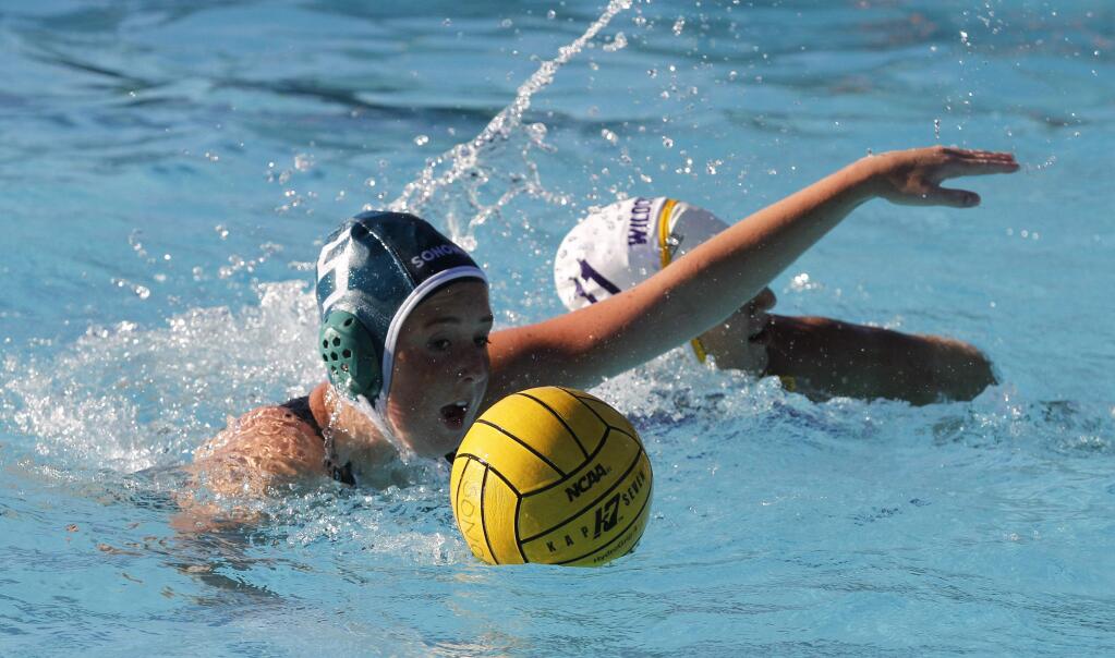 Bill Hoban/Index-TribuneSonoma's Abby Parr grabs a loose ball during a recent water polo match.