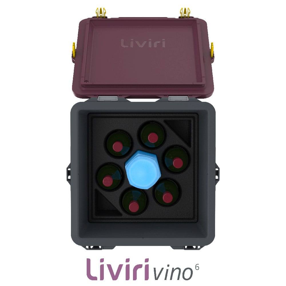 Liviri Solutions’ new wine shipping container and cooler. (courtesy of Liviri Solutions)
