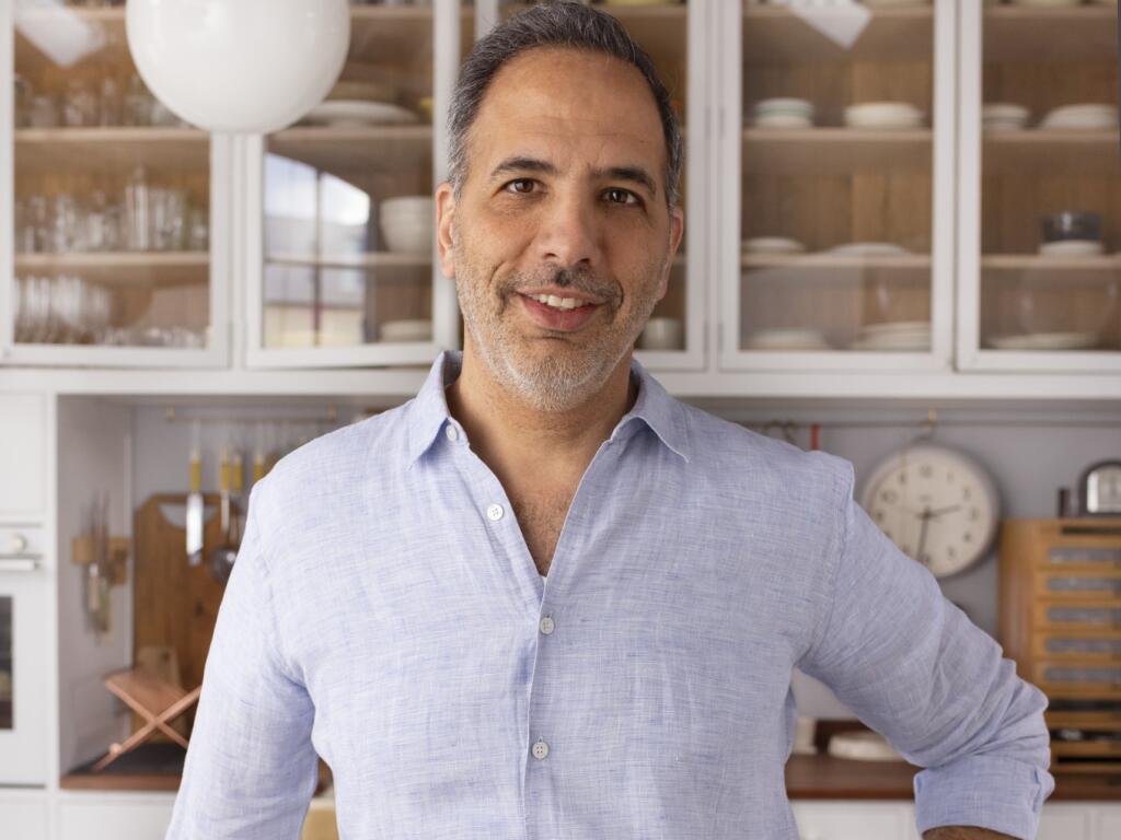 Yotam Ottolenghi is a bestselling cookbook author,  New York Times magazine columnist and London restaurateur known for his  flavor-packed, plant-forward cooking. (Jonathan Lovekin)