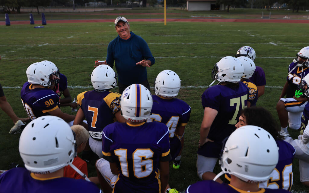 After stints at Cardinal Nerman and Windsor, Paul Cronin has landed the head coaching position at Ukiah High School, Friday, Oct. 17, 2023 in Ukiah. Kent Porter / The Press Democrat) 2023