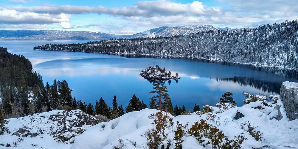 Emerald Bay, South Lake Tahoe in winter. (Fritzie Brady/Shutterstock)
