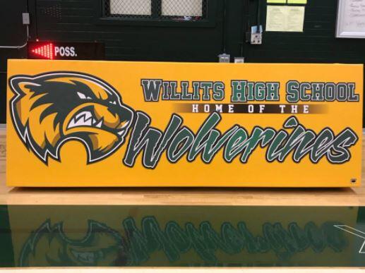 A sign at Willits High School in Willits. (Willits High School / Facebook)