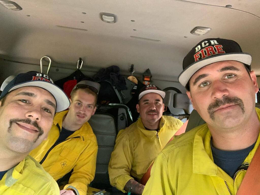 An engine with the Dry Creek Rancheria Fire Department joined a strike team headed for the Dixie fire in Butte and Plumas counties this week. (Dry Creek Rancheria Fire Department/Facebook)