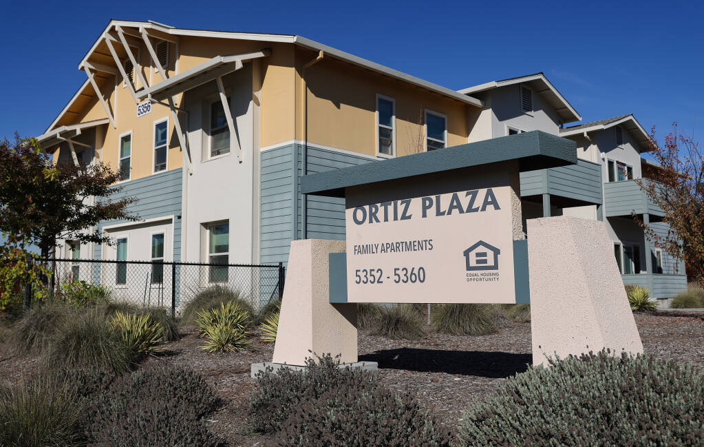 Ortiz Plaza Family Apartments near Santa Rosa was built by the California Human Development Administration with grants from Volunteers of America. Christopher Chung/ The Press Democrat)