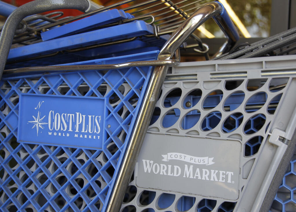 Cost Plus World Market carts are shown in Mountain View in 2012, the year Bed Bath & Beyond Purchased the East Bay-based chain. (AP Photo/Paul Sakuma)