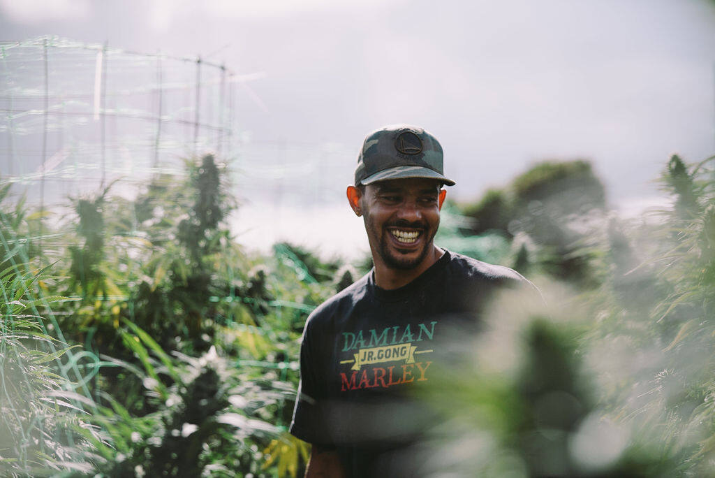 Marley Lovell of Esensia Gardens in Mendocino County is concerned his growing operation will thrive with the rate of taxes he pays. Photo courtesy of Esensia Gardens