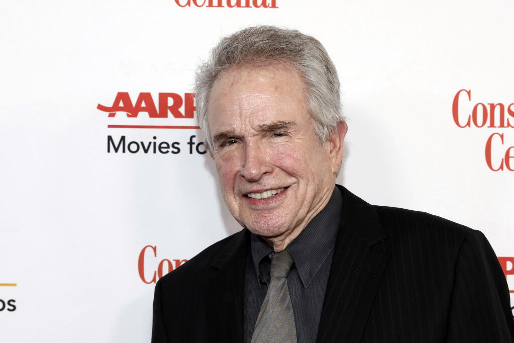 FILE - Warren Beatty attends the AARP 19th Annual Movies For Grownups Awards on Jan. 11, 2020, in Beverly Hills, Calif. Beatty turns 84 on March 30. (Photo by Mark Von Holden/Invision/AP, File)