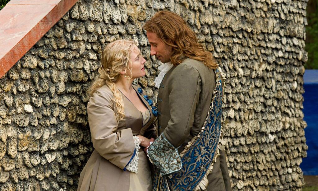 Kate Winslet stars as Sabine de Barra, who is chosen to create a fountain / outdoor ballroom for King Louis XIV of France, and Matthias Schoenaerts as landscaper André Le Nôtre in 'A Little Chaos.' (FOCUS FEATURES)