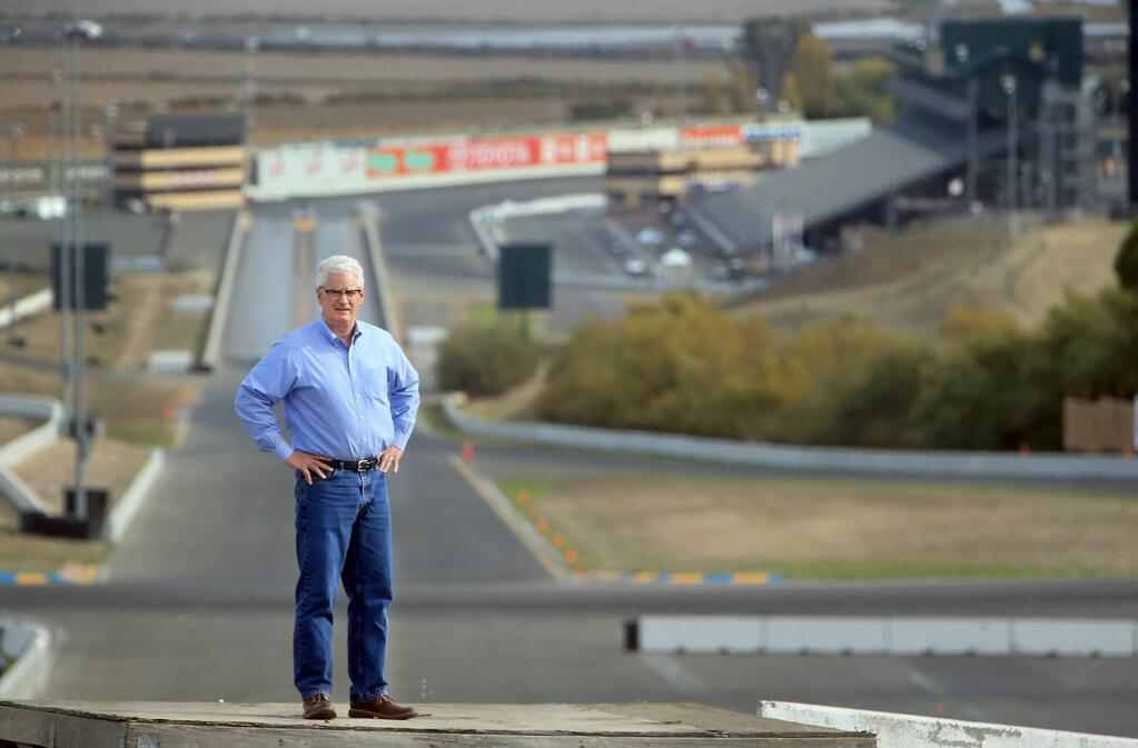 Steve Page, president and general manager of Sonoma Raceway, Wednesday, Oct. 31, 2018. (Kent Porter / The Press Democrat)