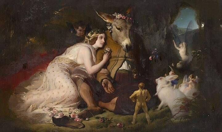 Lakeport hosts two free performances of 'A Midsummer Night's Dream' July 30-31. (Photo: lakecountytheatrecompany.org/Edwin Landseer, Scene from A Midsummer Night's Dream. Titania and Bottom, 1851)