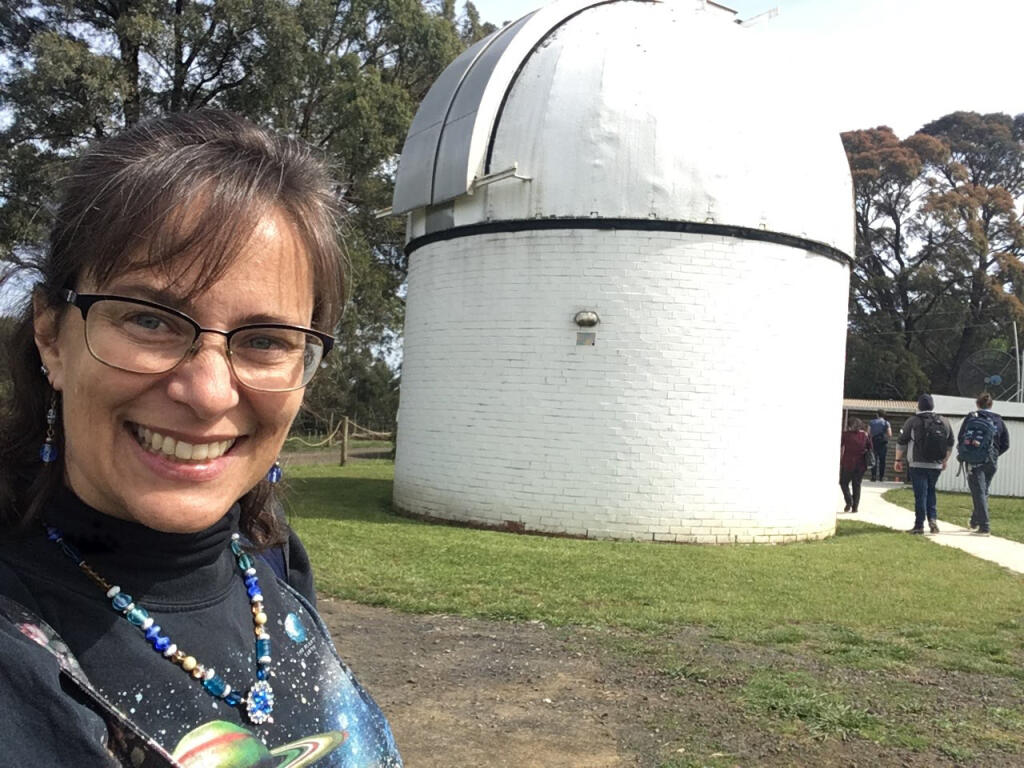 RFO docent and SSU astronomer Rachel Freed doing field research in Australia at the Mount Burnett Dome. (Submitted)