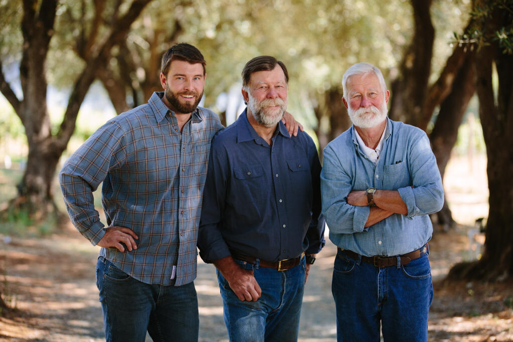The trio behind Napa Valley’s Smith-Madrone: (Left to Right) Sam Smith, Stuart Smith and Charlie Smith. They crafted The Press Democrat’s wine of the week winner -- the Smith-Madrone, 2017 Spring Mountain District, Napa Valley Riesling. (Smith-Madrone)