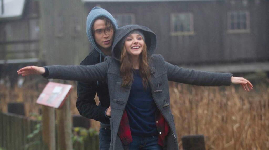 Chloë Grace Moretz as Mia Hall and Jamie Blackley as Adam in 'If I Stay,' in which Moretz plays a girl with a promising future whose life takes a sharp, tragic turn after a traffic accident.