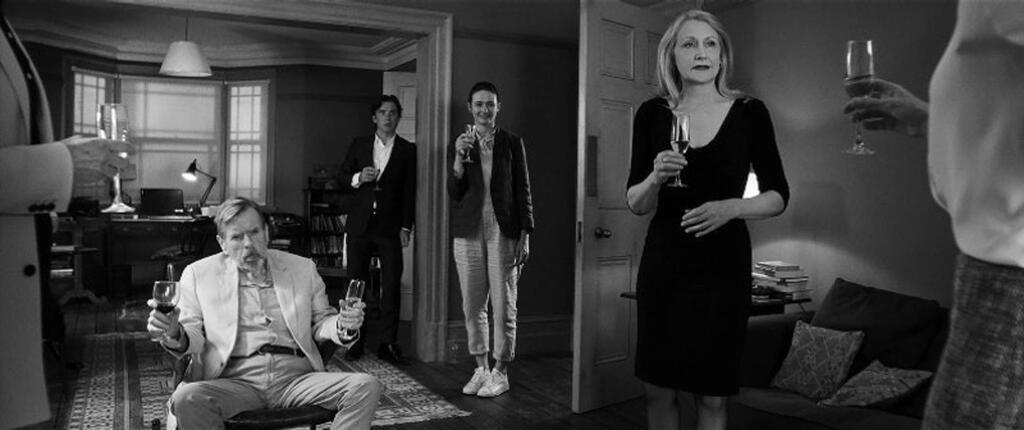 In the dark comedy 'The Party,' starring Patricia Clarkson, Kristen Scott Thomas and Timothy Spall, Janet holds an intimate gathering of friends in her London home to celebrate her political ascension, while her husband has his own announcement that unravels the sophisticated soiree, and a night that began with champagne may end with gunplay. (Roadside Attractions)