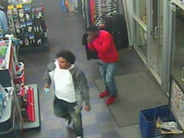 Two unidentified men entered Big 5 Sporting Goods store and stole approximately $200 in miscellaneous baseball equipment. (PHOTO VIA PETALUMA POLICE)