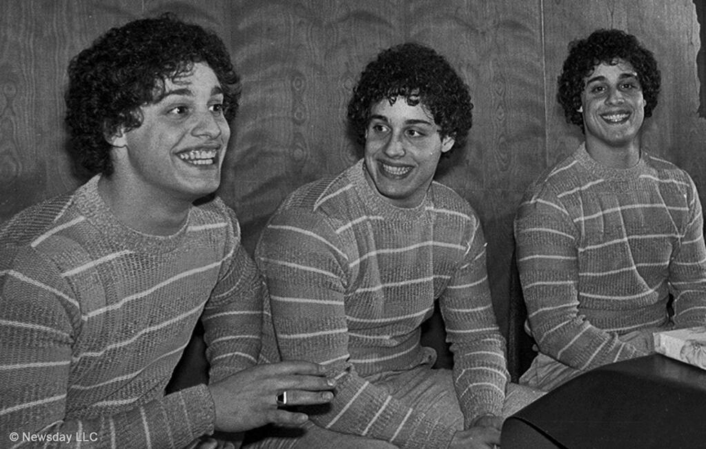 'Three Identical Strangers' – Enjoy the stranger-than-fiction true story of three triplets who were all separated by adoption, intentionally placed in families of different income levels, and then later reunited. The documentary arrives on Hulu on Feb. 26. (IMDB/Neon)