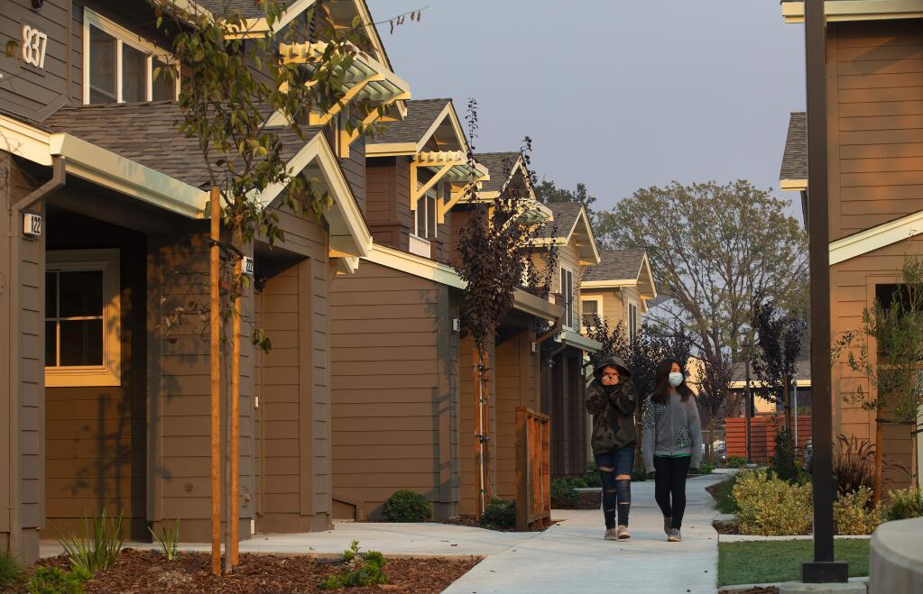 Crossroads in southwest Santa Rosa is the latest Burbank Housing project for low and fixed-income residents. Measure N, which failed to pass in November 2018, would have generated funds for Burbank and other housing projects for those in need. (John Burgess / The Press Democrat file)