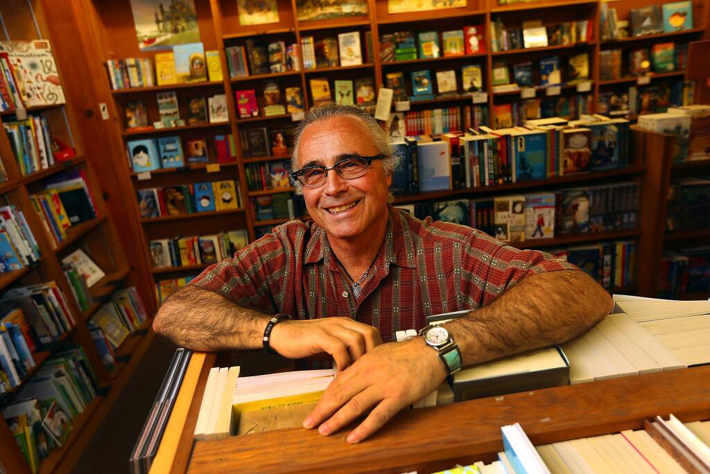 Copperfield's co-owner Paul Jaffe in the Children's section of their Sebastopol store. (JOHN BURGESS / The Press Democrat)