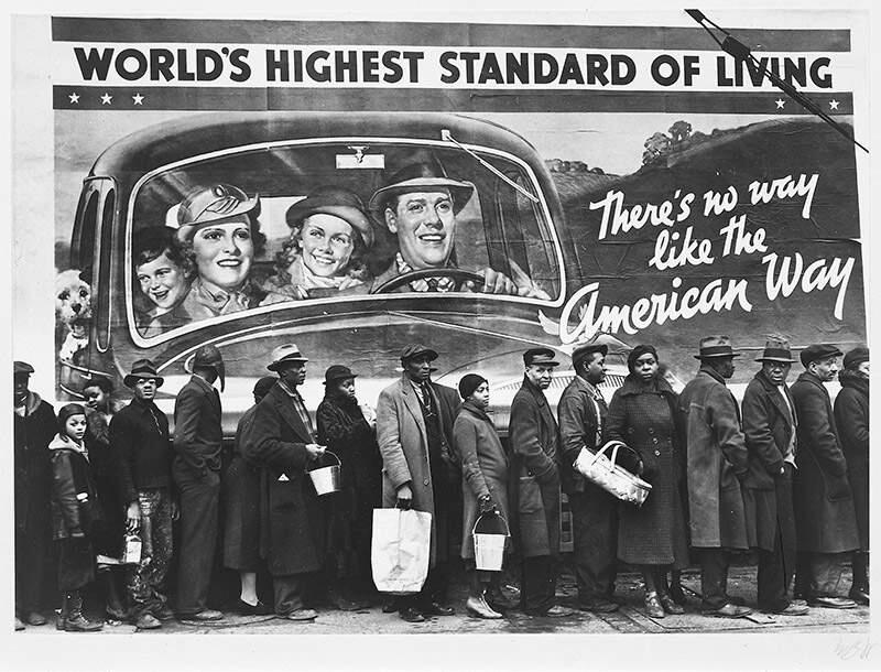 Margaret Bourke-White's 'Breadline During the Louisville Flood' (1937) will be featured in 'Great Women Photographers.'