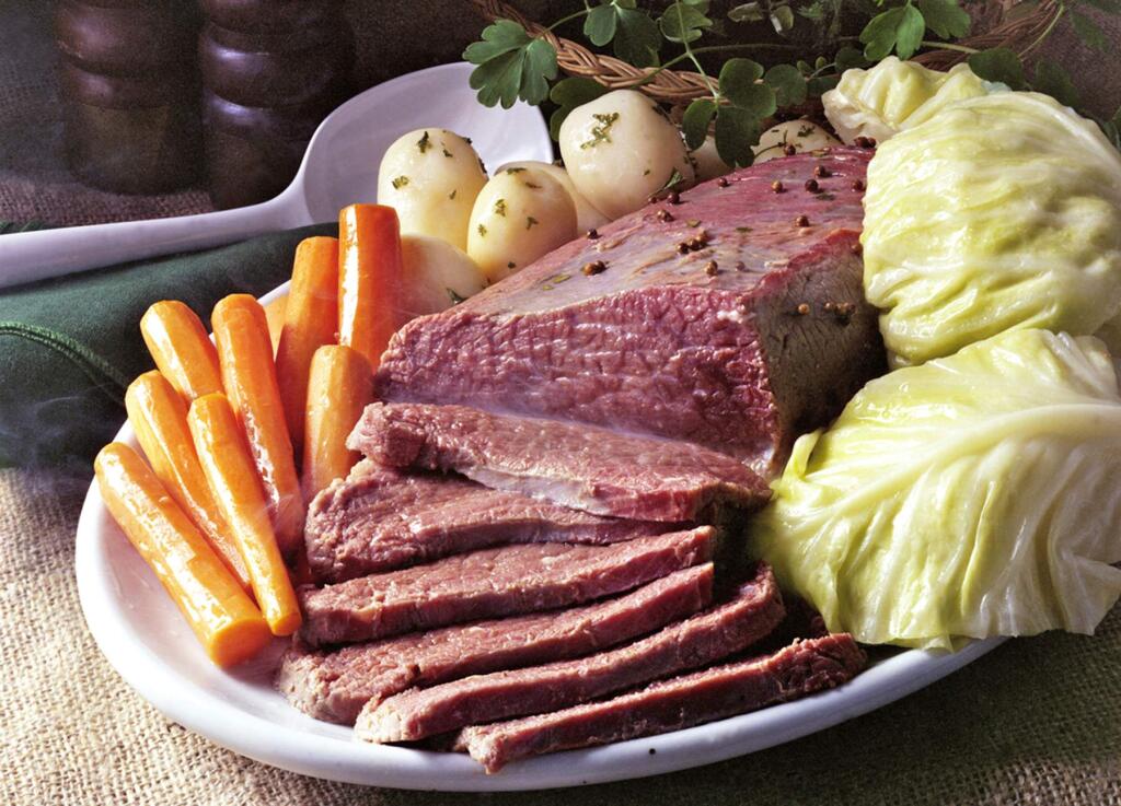 Corned beef and cabbage is a St. Patrick's Day staple.