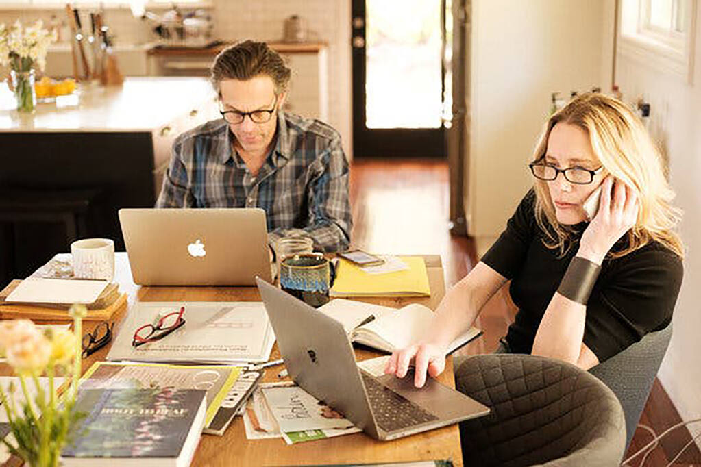 Matt and Sara Licklider of Lioco Wine Company in Healdsburg. (Max Whittaker for The New York Times)