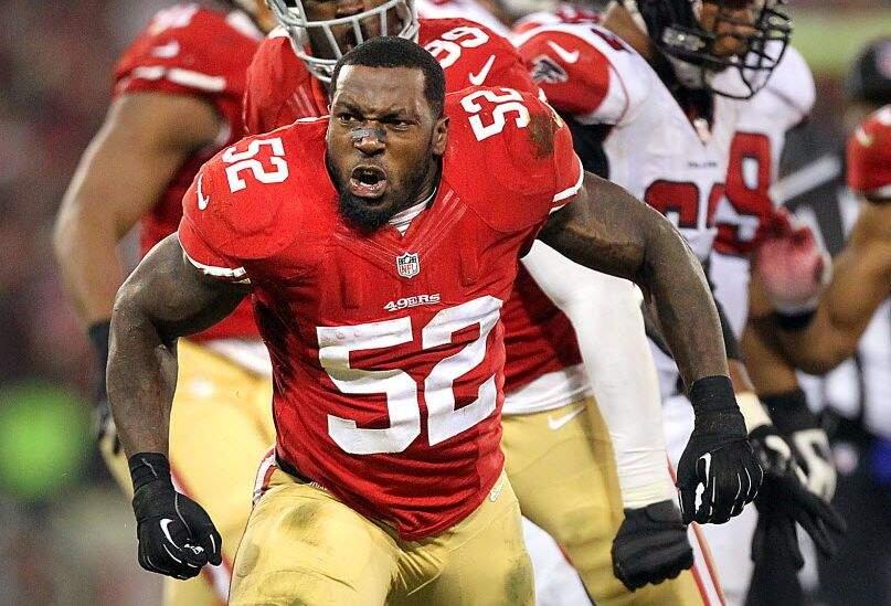 Recntly retired linebacker Patrick Willis was a stalwart on the 49ers' defense since he was drafted in 2007. (John Burgess / The Press Democrat)