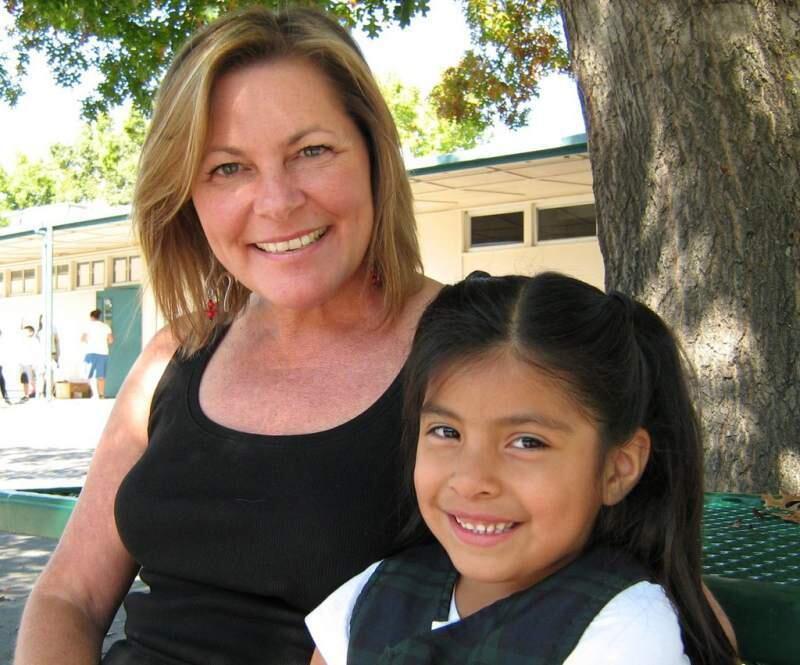 Mentor and program director Tina Baldry, of the Sonoma Valley Mentoring Alliance, with mentee Jasmine.