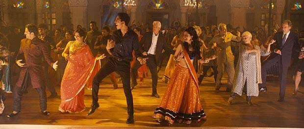 Gere, Dench, et al shake it Bollywood style in the rousing/awkward finale.