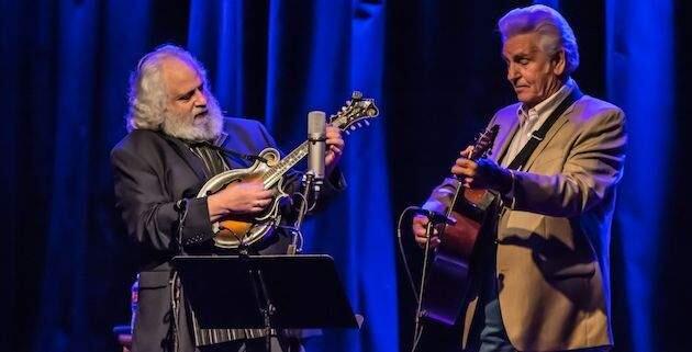 David Grisman, left, and Del McCoury bring their acclaimed fingerpicking style to the Green Music Center this weekend.