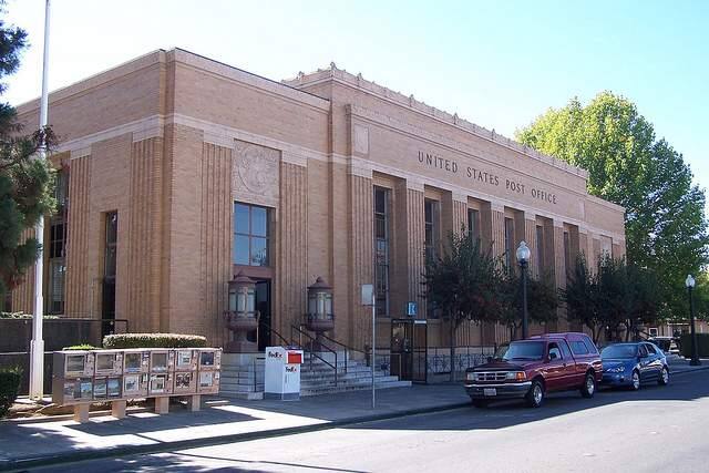 The Franklin Station postal building in downtown Napa was built in 1933 and declared a historical site in 1985. (courtesy photo)