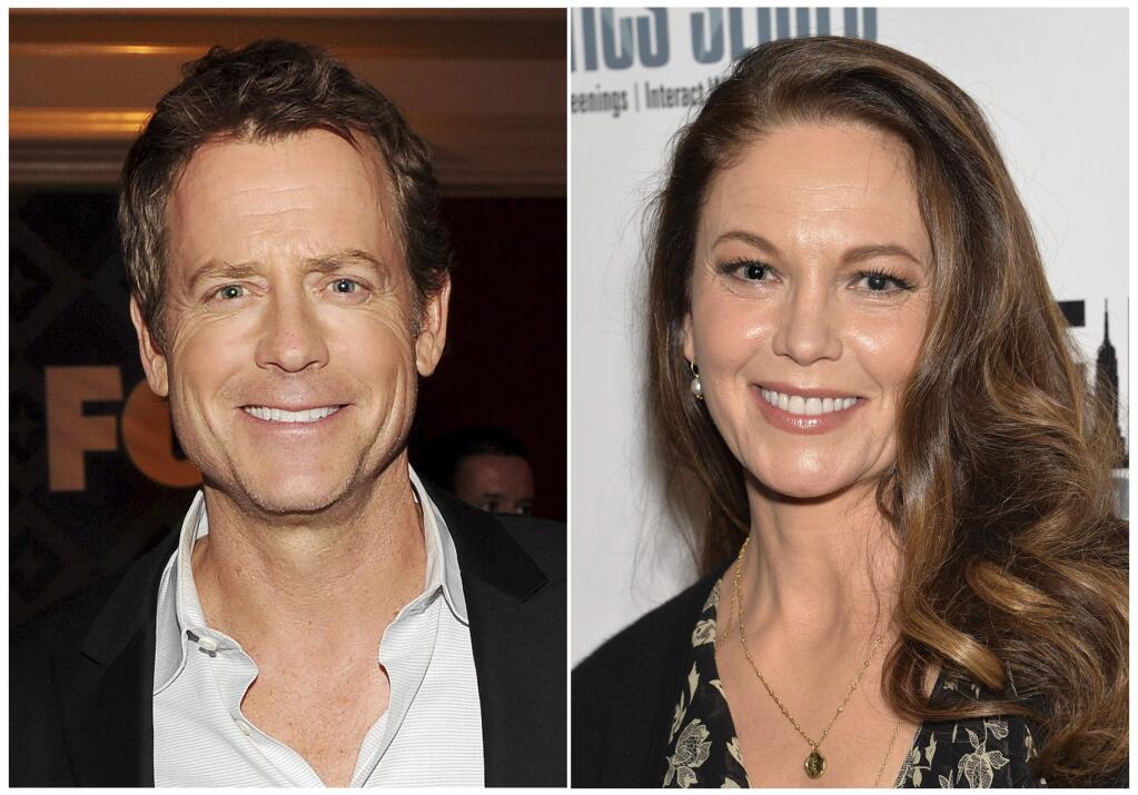 This combination photo shows Greg Kinnear, left, and Diane Lane, who will star as siblings in the final season of 'House of Cards,' on Netflix. (AP Photo/Files)