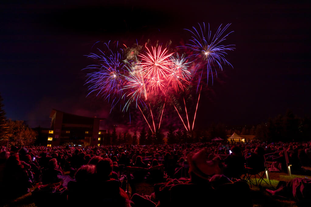 Green Music Center’s July 4 celebration was last held in 2019. (Brennan Spark Productions.)