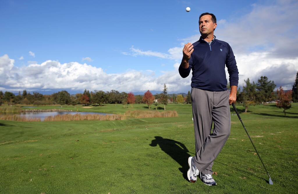 Jason Schmuhl is the head golf pro at Windsor Golf Club. (Christopher Chung / The Press Democrat)