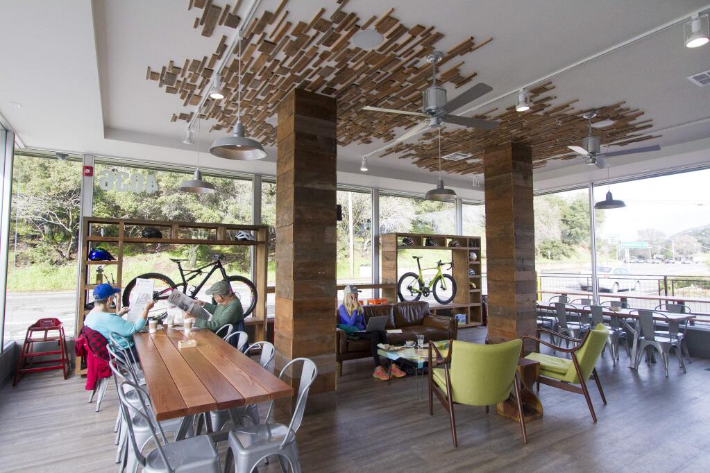 Bikes and brews: Hunter Werkheiser recommends Trail House in Santa Rosa. 'It's a unique space - cafe, beer, plus it's a hub for bicyclists (they also have a bike shop at the back for trail riders).' (CATHY STANCIL)
