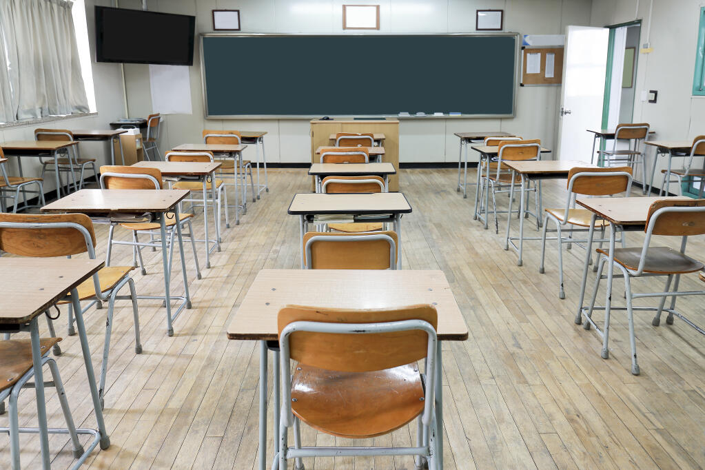 In a sign the pandemic policy wars that have riven school communities still simmer, a Mountain View district that was among a few to mandate face masks in an effort to keep COVID-19 in check kicked a 4-year-old out of class over the last week for not wearing a mask in class. (Shutterstock)