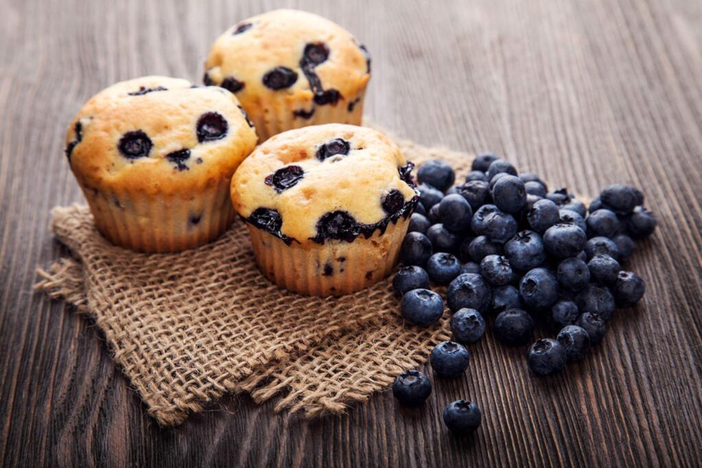 Blueberry muffins can be frozen. Just take a couple out of the freezer before you go to bed so they’re ready to eat in the morning. (Shutterstock)