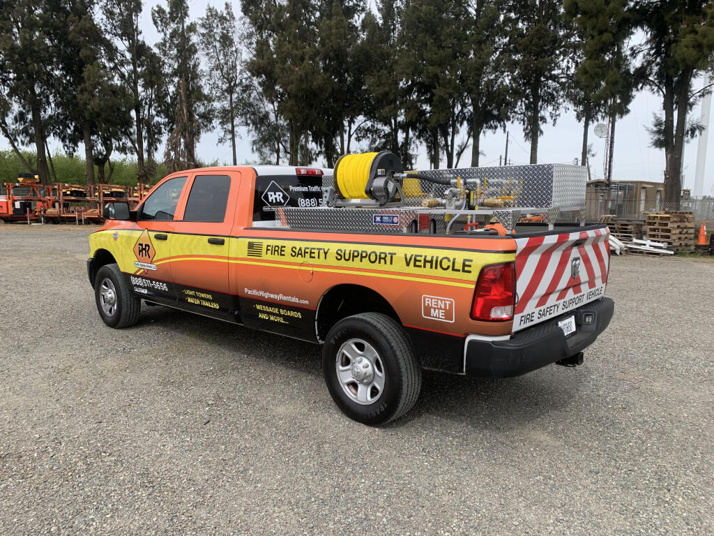 Private fire trucks available for rent by Pacific Highway Rentals.